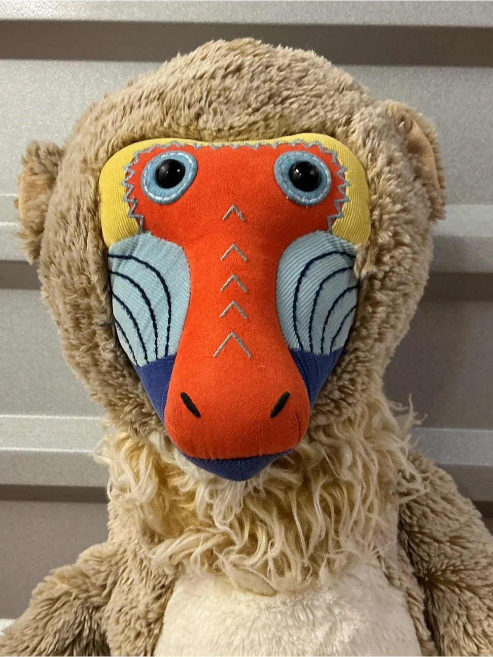 Pottery Barn Kids Soft Huggable Large Baboon Monkey Plush Stuffed Animal